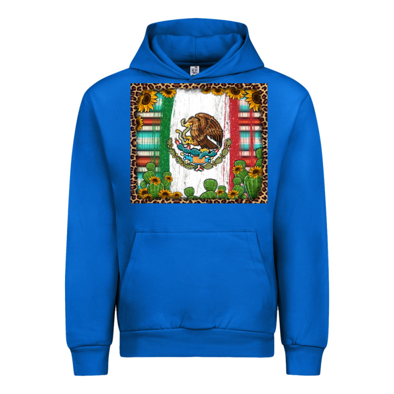 Mexican Flag Background With Cactus And Sunflower Tumbler Urban Hoodie by Jasminsmagicworld | Teevron
