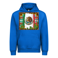 Cobalt mexican flag background with cactus and sunflower tumbler Urban Hoodie - Jasminsmagicworld