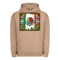 Pigment Burro mexican flag background with cactus and sunflower tumbler Urban Hoodie - Jasminsmagicworld