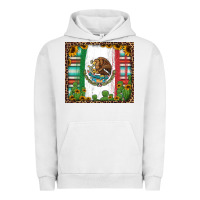 Pigment Lunar Rock mexican flag background with cactus and sunflower tumbler Urban Hoodie - Jasminsmagicworld