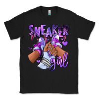 Black Purple galaxy sneaker girl Classic Tee - RanaPortraitStore