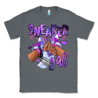Charcoal Heather Purple galaxy sneaker girl Classic Tee - RanaPortraitStore