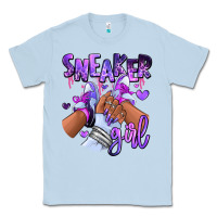 Purple Galaxy Sneaker Girl Classic Tee | Teevron
