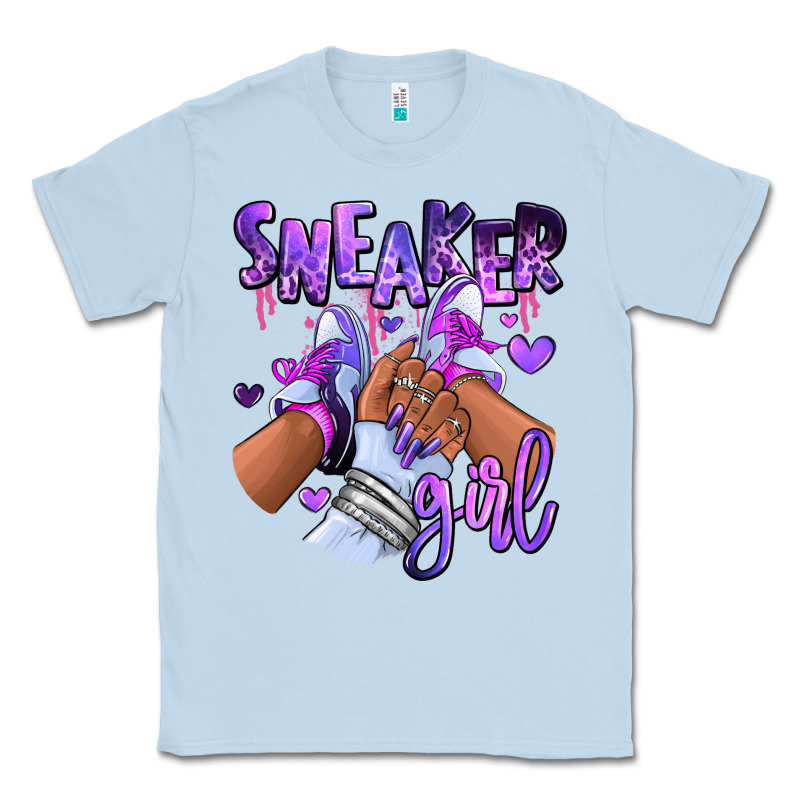 Purple Galaxy Sneaker Girl Classic Tee by RanaPortraitStore | Teevron