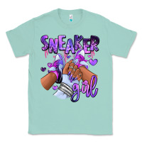 Seafoam Purple galaxy sneaker girl Classic Tee - RanaPortraitStore
