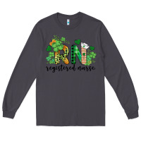Smoke st. patricks day registered nurse rn Long Sleeve Tee - BarkalooDesign