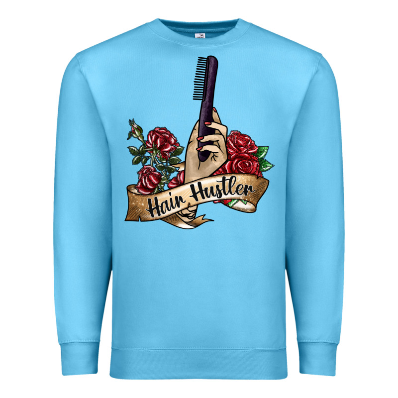Hair Hustler 4 Premium Sweatshirt by SublimationCraftShop | Teevron