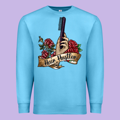 Hair Hustler 4 Premium Sweatshirt Designed By Sublimationcraftshop
