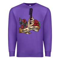 Purple hair hustler 4 Premium Sweatshirt - SublimationCraftShop