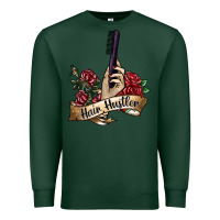 Sports Green hair hustler 4 Premium Sweatshirt - SublimationCraftShop