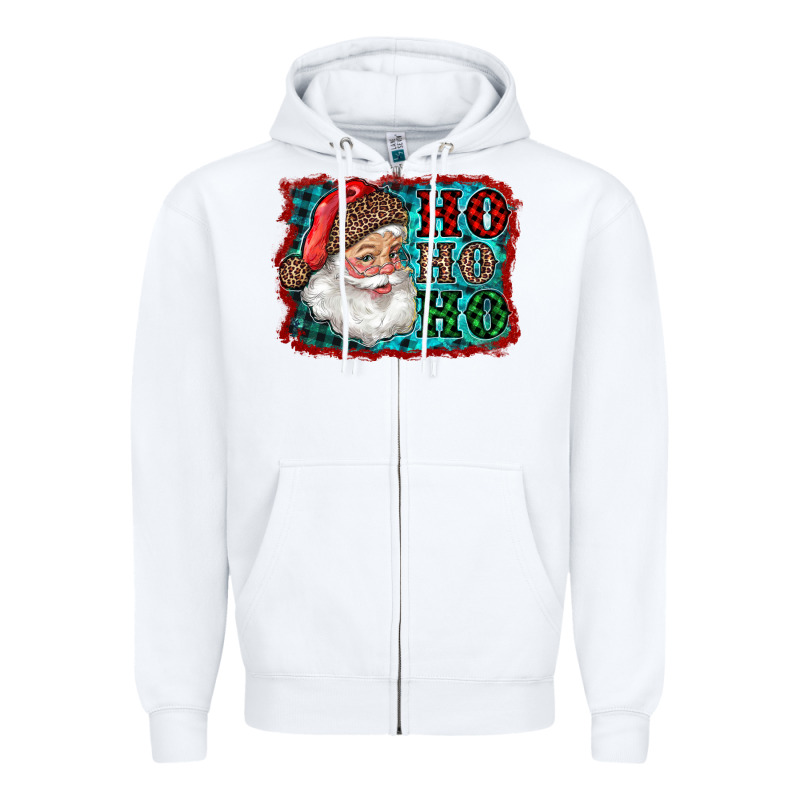Santa Ho Ho Ho Zipper Hoodie by RanaPortraitStore | Teevron
