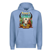 Colony Blue desert vibes wild west Premium Hoodie - NancyCooperArtShop