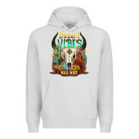 Dove Grey desert vibes wild west Premium Hoodie - NancyCooperArtShop