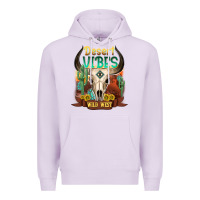 Lilac desert vibes wild west Premium Hoodie - NancyCooperArtShop