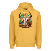 Mustard desert vibes wild west Premium Hoodie - NancyCooperArtShop