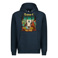 Navy desert vibes wild west Premium Hoodie - NancyCooperArtShop