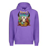 Purple desert vibes wild west Premium Hoodie - NancyCooperArtShop