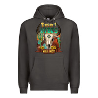 Smoke desert vibes wild west Premium Hoodie - NancyCooperArtShop