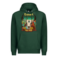 Sports Green desert vibes wild west Premium Hoodie - NancyCooperArtShop