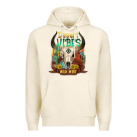 Tofu desert vibes wild west Premium Hoodie - NancyCooperArtShop