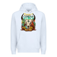 White desert vibes wild west Premium Hoodie - NancyCooperArtShop