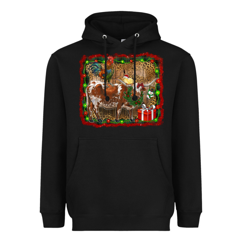Christmas Farm Animals Heavyweight Hoodie by RanaPortraitStore | Teevron