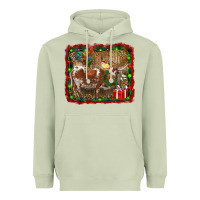 Matcha christmas farm animals Heavyweight Hoodie - RanaPortraitStore