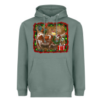 Sage christmas farm animals Heavyweight Hoodie - RanaPortraitStore