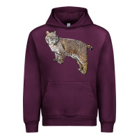 Mauve Wine Bobcat Urban Hoodie - LillyAllenDesigns