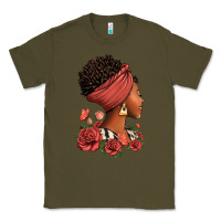 Army Green She who kneels before god can stand before anyone Classic Tee - RanaPortraitStore