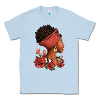 Dusty Blue She who kneels before god can stand before anyone Classic Tee - RanaPortraitStore