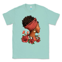 Seafoam She who kneels before god can stand before anyone Classic Tee - RanaPortraitStore