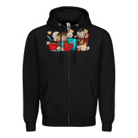Black Nurse coffee cups Zipper Hoodie - texasbilliewilder