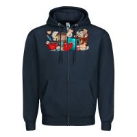 Navy Nurse coffee cups Zipper Hoodie - texasbilliewilder