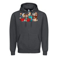 Smoke Nurse coffee cups Zipper Hoodie - texasbilliewilder
