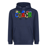 Navy coach Heavyweight Hoodie - Zillion Design Studio