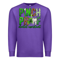 Purple Pinch Proof Dental Assistant St. Patricks Day Premium Sweatshirt - Neo Western