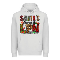 Dove Grey santa's favorite lpn Premium Hoodie - Jasminsmagicworld