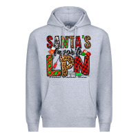 Heather Grey santa's favorite lpn Premium Hoodie - Jasminsmagicworld
