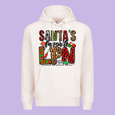 Santa's Favorite Lpn Premium Hoodie Designed By Jasminsmagicworld