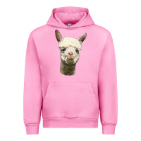 Fuchsia Pink Alpaca Head Urban Hoodie - LillyAllenDesigns