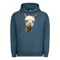 Pigment Midnight Navy Alpaca Head Urban Hoodie - LillyAllenDesigns