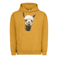 Pigment Peanut Butter Alpaca Head Urban Hoodie - LillyAllenDesigns