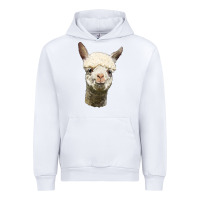 White Alpaca Head Urban Hoodie - LillyAllenDesigns
