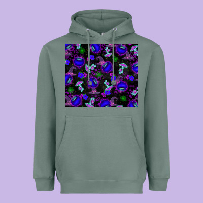 Halloween Heavyweight Hoodie Designed By Texasbilliewilder