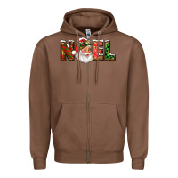 Chestnut Western Noel Santa Claus Zipper Hoodie - RanaPortraitStore