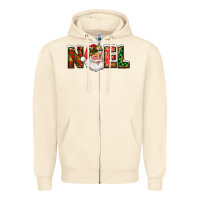 Sandshell Western Noel Santa Claus Zipper Hoodie - RanaPortraitStore