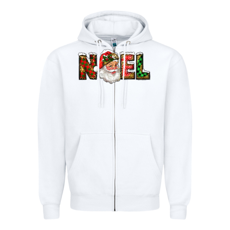 Western Noel Santa Claus Zipper Hoodie by RanaPortraitStore | Teevron