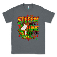 Charcoal Heather Steppin' into Juneteenth Classic Tee - RanaPortraitStore