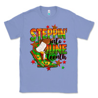 Colony Blue Steppin' into Juneteenth Classic Tee - RanaPortraitStore